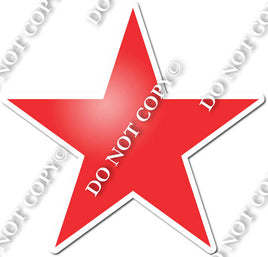 Flat - Red Star - Style 2