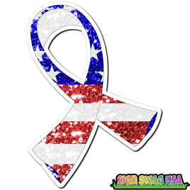 Sparkle American Flag Ribbon