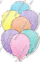 Rainbow Glitter XL Balloon Bundle