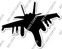 Jet Airplane Silhouette w/ Variants