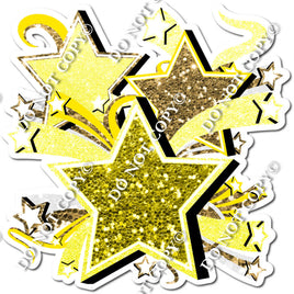 Yellow, White, Gold Star Bundle
