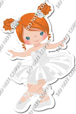 Ballerina - Red Hair - White Dress w/ Variants