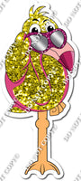 Sparkle Yellow with Flat Hot Pink - Flamingo Body & Legs w/ Variants