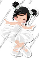 Ballerina - Black Hair - White Dress w/ Variants