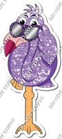 Sparkle Lavender with Flat Purple - Flamingo Body & Legs w/ Variants