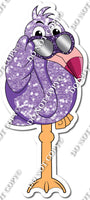 Sparkle Lavender with Flat Purple - Flamingo Body & Legs w/ Variants