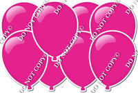 Flat Hot Pink - Horizontal Balloon Panels