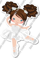 Ballerina - Brown Hair - White Dress w/ Variants