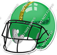 Football Helmet - Green / Yellow w/ Variants