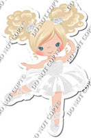 Ballerina - Blonde Hair - White Dress w/ Variants