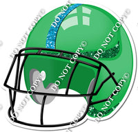 Football Helmet - Green / Caribbean w/ Variants