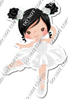 Ballerina - Black Hair - White Dress w/ Variants