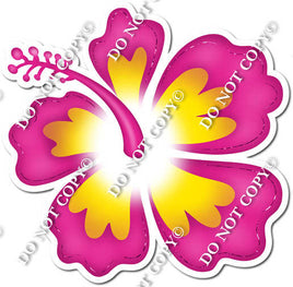 Hawaiian - Pink Hibiscus Flower w/ Variants Yard Cards