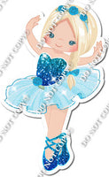 Ballerina - Blonde Hair - Caribbean / Blue Dress w/ Variants