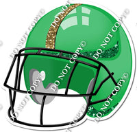 Football Helmet - Green / Gold w/ Variants