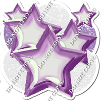Custom Purple Balloon Star Bundle