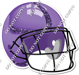 Football Helmet - Purple / Purple w/ Variants