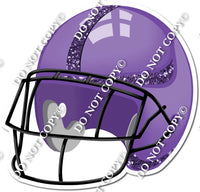 Football Helmet - Purple / Purple w/ Variants