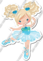 Ballerina - Blonde Hair - Mint / Baby Blue Dress w/ Variants