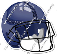 Football Helmet - Navy Blue / Navy Blue w/ Variants