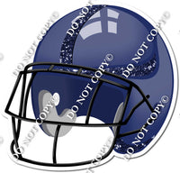 Football Helmet - Navy Blue / Navy Blue w/ Variants