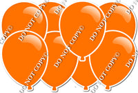 Flat Orange - Horizontal Balloon Panels