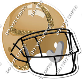 Football Helmet - Gold / Gold w/ Variants