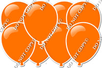 Flat Orange - Horizontal Balloon Panels
