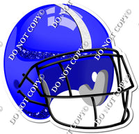 Football Helmet - Blue / White w/ Variants