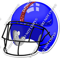 Football Helmet - Blue / Red w/ Variants