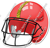 Football Helmet - Red / Yellow w/ Variants