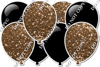 Black & Chocolate - Horizontal Balloon Panel