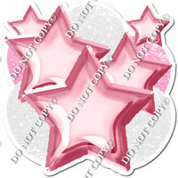 Baby Pink & White Balloon Star Bundle
