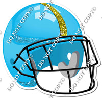 Football Helmet - Caribbean / Yellow w/ Variants