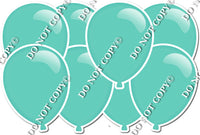 Flat Mint - Horizontal Balloon Panels