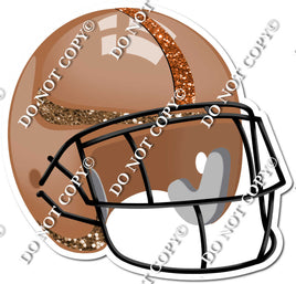 Football Helmet - Brown / Orange w/ Variants