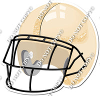 Football Helmet - Champagne / Champagne w/ Variants