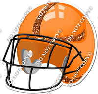 Football Helmet - Orange / Orange w/ Variants