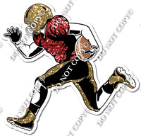 Football - Running Back - Gold / Red w/ Variants