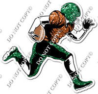 Football - Running Back - Green / Orange w/ Variants