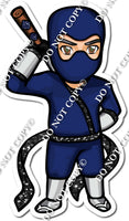 Light Skin Tone Navy Blue - Ninja Boy w/ Variants