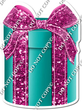 Sparkle - Teal & Hot Pink Present - Style 3
