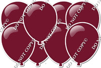 Flat Burgundy - Horizontal Balloon Panels