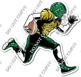 Football - Running Back - Green / Yellow w/ Variants