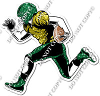 Football - Running Back - Green / Yellow w/ Variants