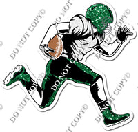 Football - Running Back - Green / White w/ Variants