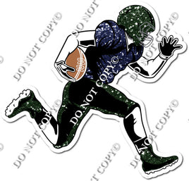 Football - Running Back - Hunter Green / Navy Blue w/ Variants