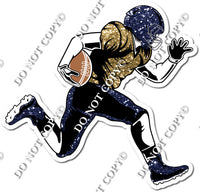 Football - Running Back - Navy Blue / Gold w/ Variants