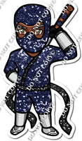 Dark Skin Tone Navy Blue - Ninja Boy w/ Variants