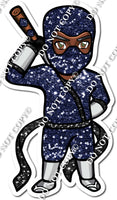 Dark Skin Tone Navy Blue - Ninja Boy w/ Variants